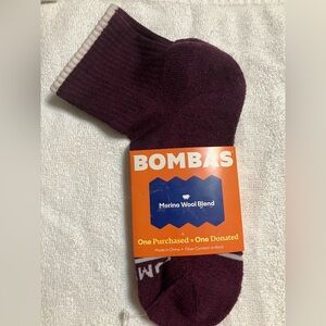 Bombas Merino Wool Blend Quarter Socks - Deep Purple